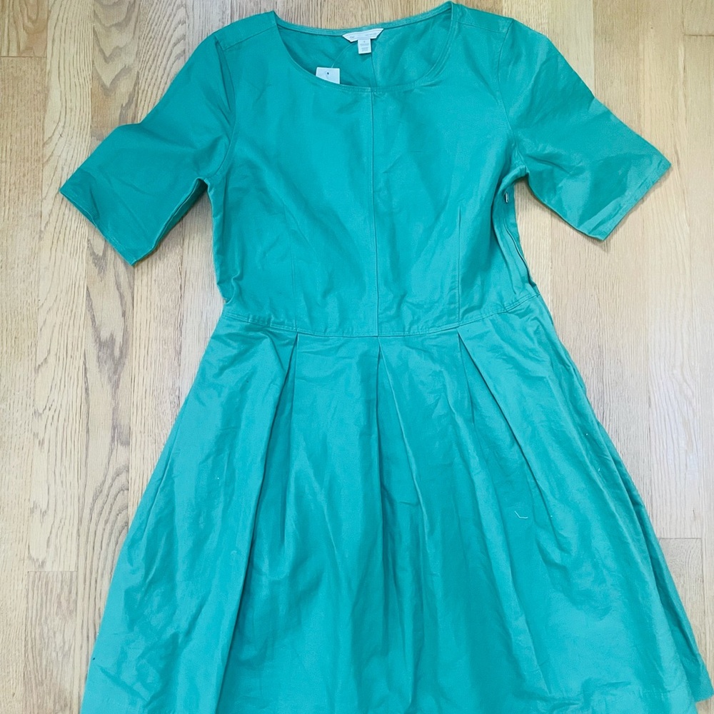 Gap Fit and Flare Green Dress- Size 4- NWT